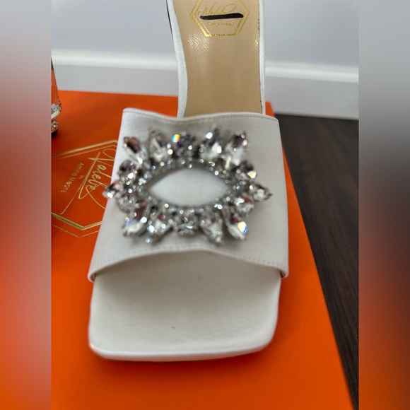 NALEBE BY AMINA MEANS SATIN AURUM MULES - Picture 5 of 16